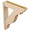 Ekena Millwork 8-in W x 36-in D x 44-in H Funston Slat Rough Cedar Woodgrain TimberThane Outlooker, Primed Tan OUTUR080X36X44FST24RCPR - alternate 5